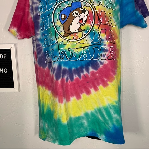 Buc-ees Alabama Tie Dye Crewneck Tee Size Small - Picture 3 of 5